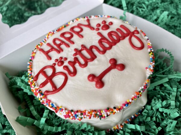 Big Red's Birthday Dog Treat Cake - Image 2