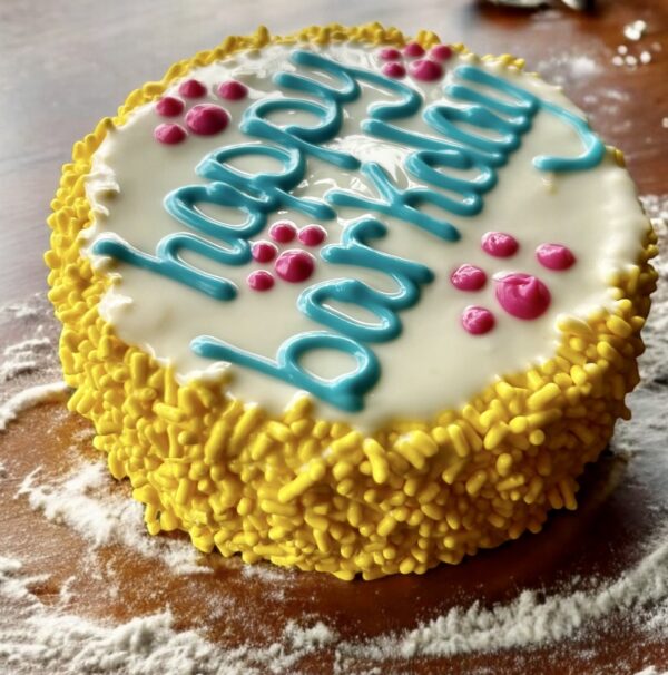 Vibrant Barkday Dog Treat Cake - Image 2