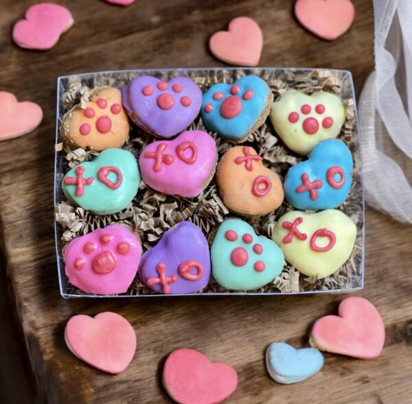 Mini Conversation Heart Valentine Dog Treat