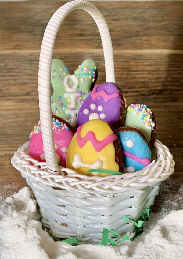 Easter Egg Bark Basket Dog Treat Gift - Image 2