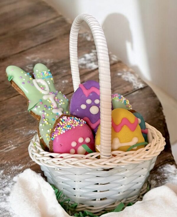 Easter Egg Bark Basket Dog Treat Gift - Image 3
