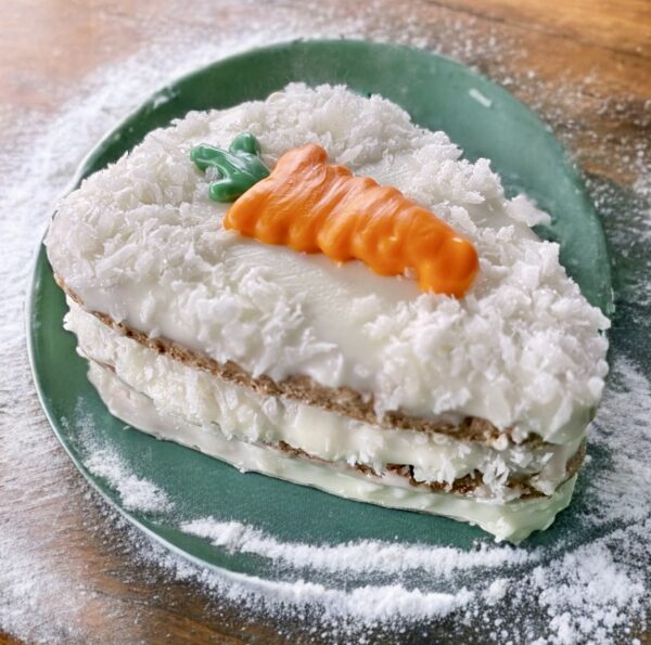 Slice of Carrot Cake Easter Dog Treat Gift