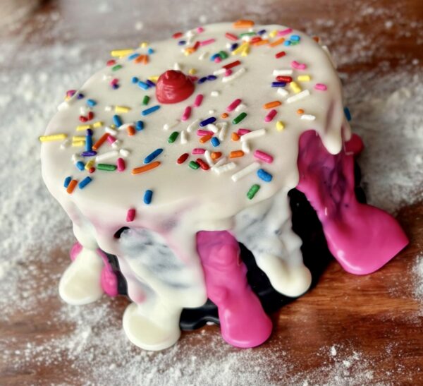 Neapolitan “ICE CREAM” Dog Cake Treat - Image 3