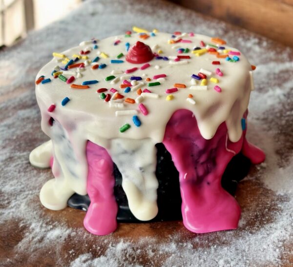 Neapolitan “ICE CREAM” Dog Cake Treat - Image 5