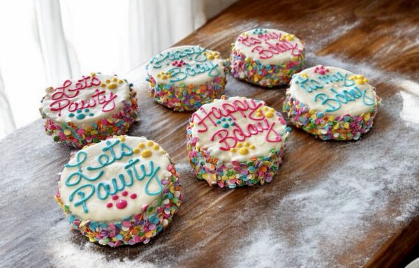 Confetti Birthday Dog Treat Cake - Image 3