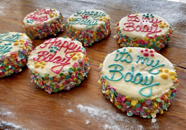 Confetti Birthday Dog Treat Cake - Image 5