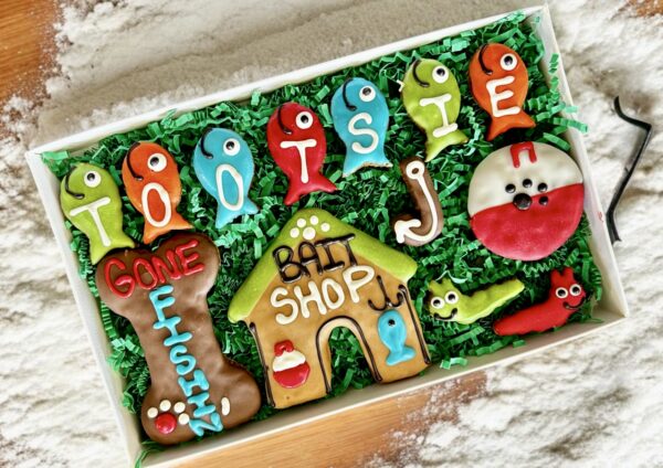 Gone Fishin’ Summer Dog Treat Gift Box
