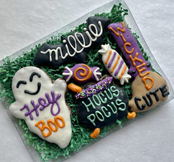 Hey BOO Howloween Personalized Dog Treat Gift Box - Image 2