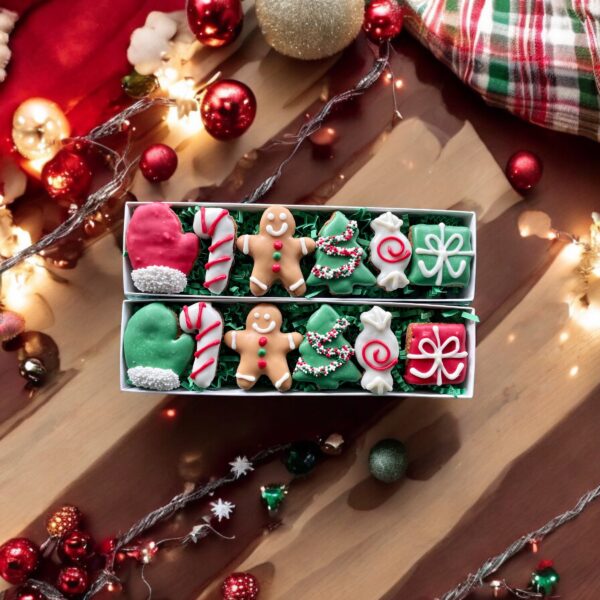 Mini Merry Mix Holiday Dog Treat Gift Box